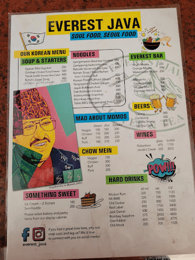 Everest Java menu 2