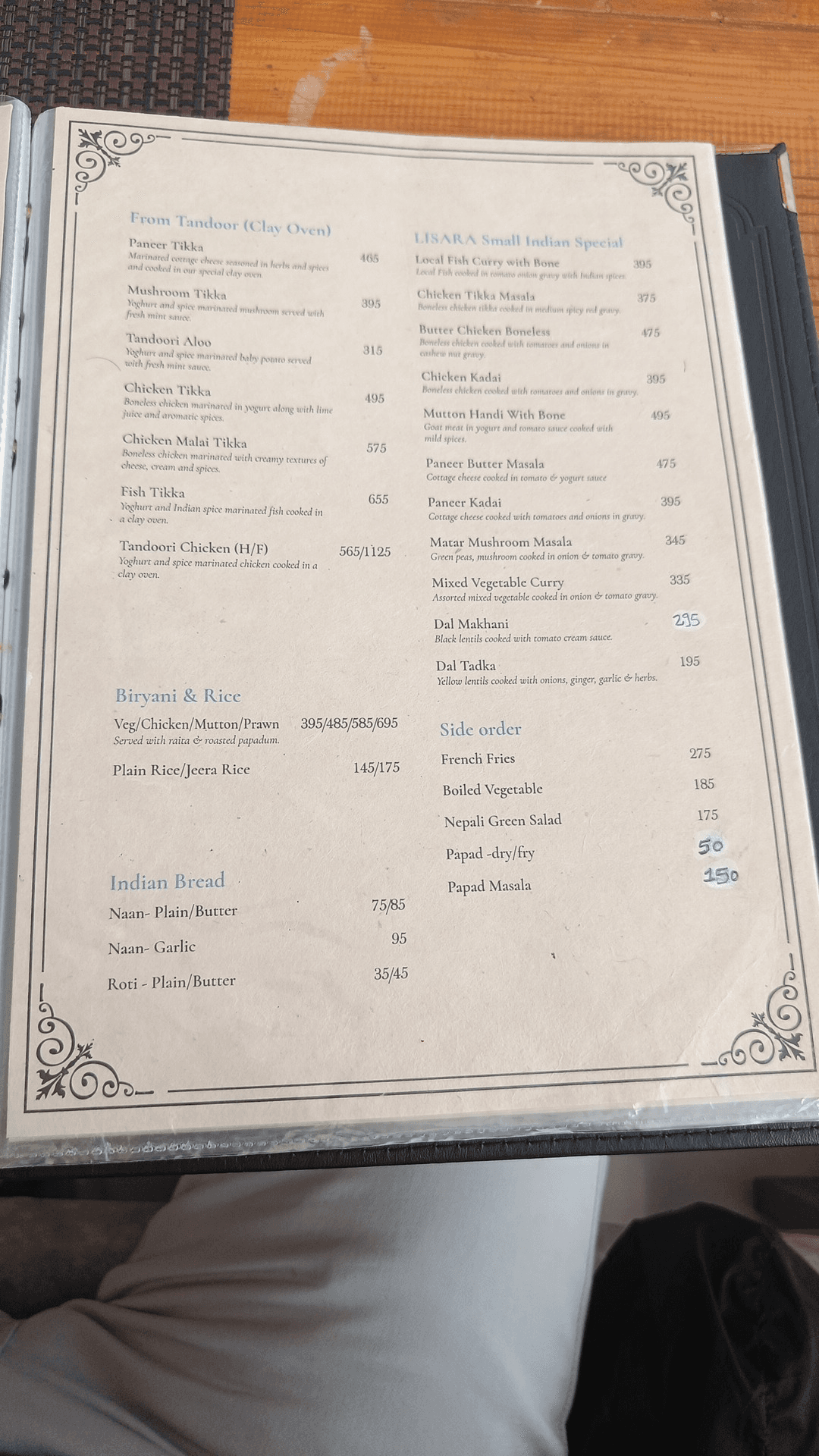 Lisara Restaurant menu 4