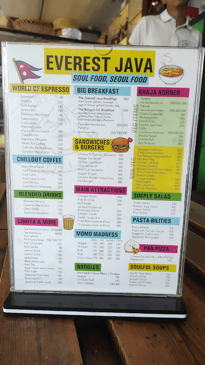 Everest Java menu 4