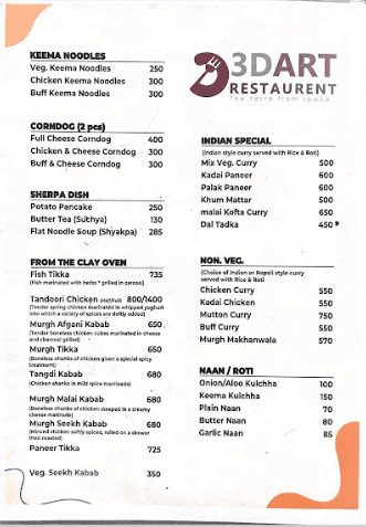 3D Art Restaurant  menu 2