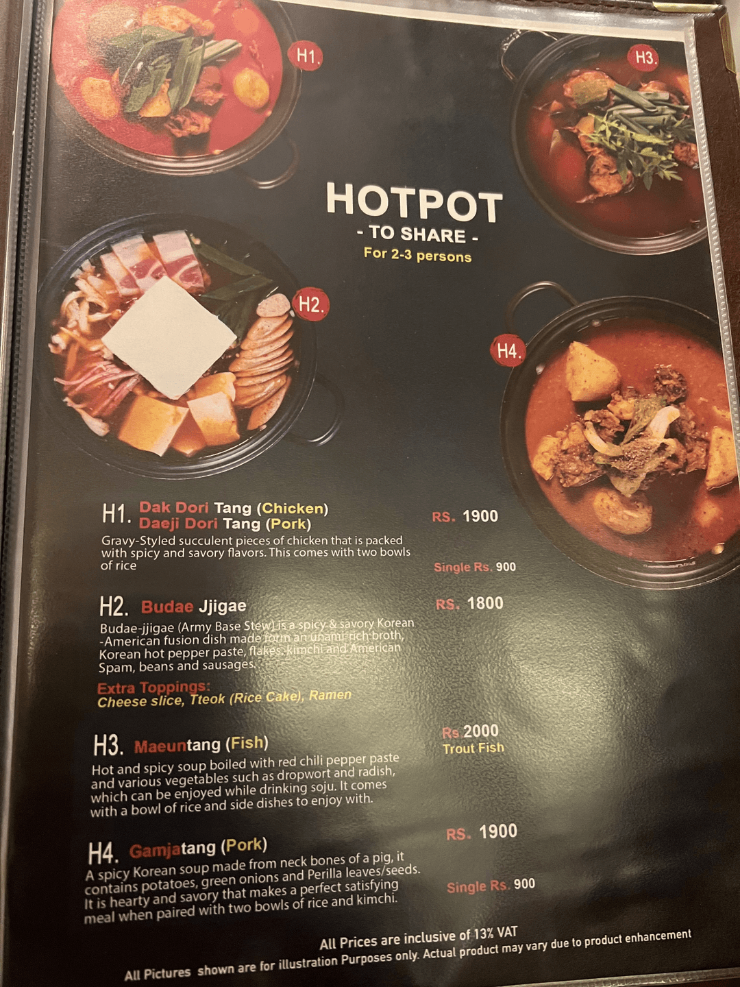 Kathmandu Hankook Sarang Korean Restaurant menu 3