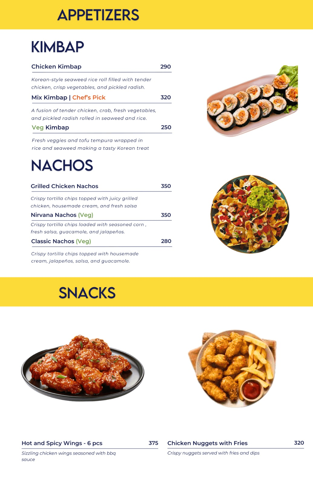 Frenzie Fries menu 1