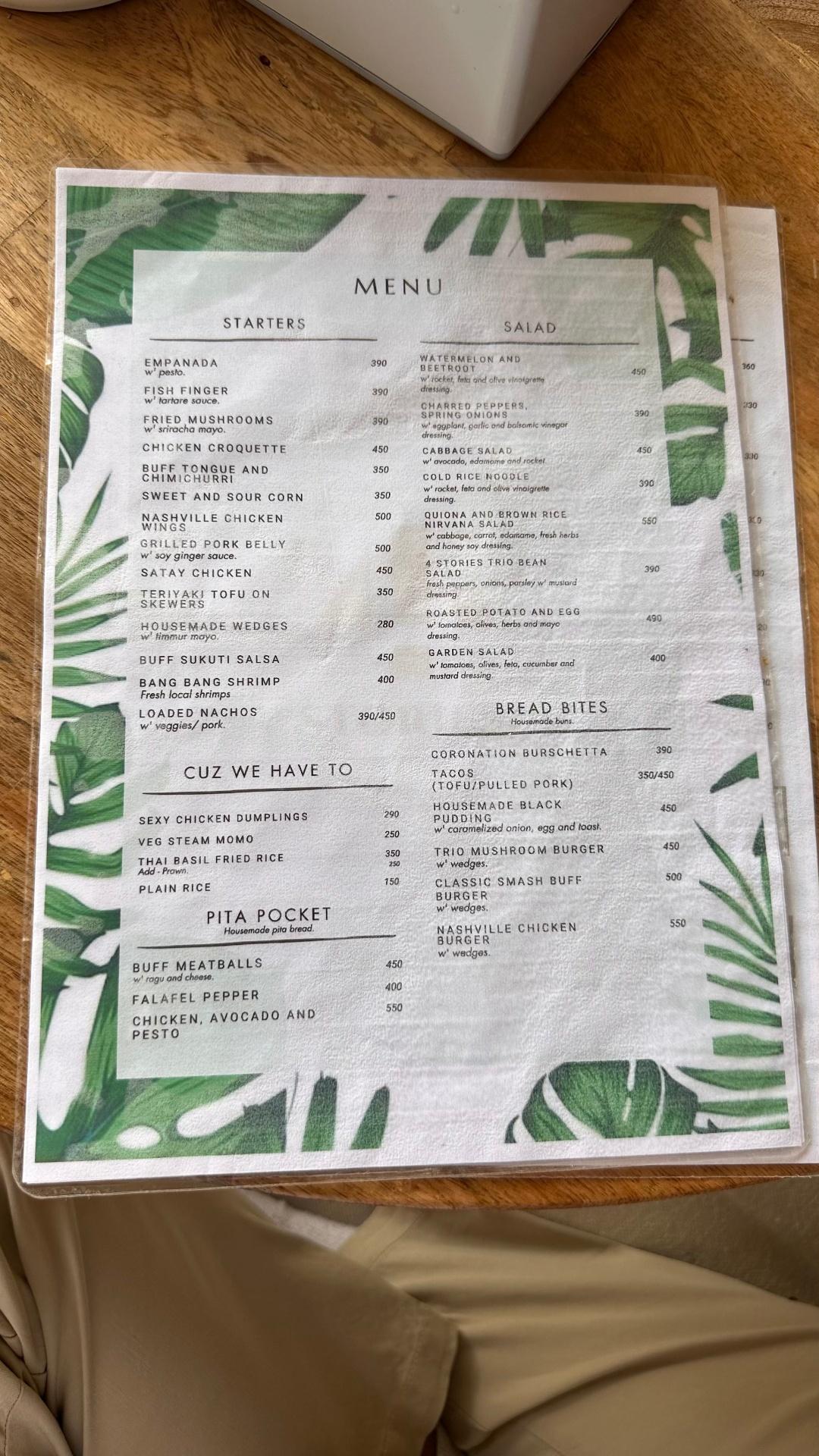 4Stories menu 4