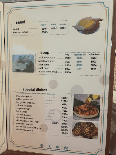 President Sekuwa, Battisputali menu 3