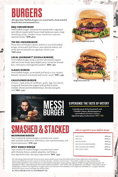 Hard Rock Cafe Kathmandu menu 2