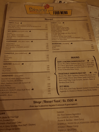 Bhumi Restaurant & Bar_menu_4
