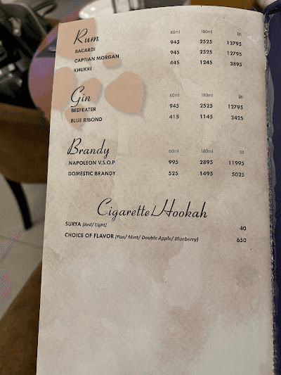 Siddhartha Foodland menu 4
