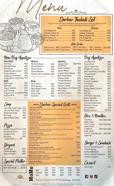 Durbar Thakali Grill menu 1