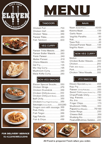 Eleven Restro & Sekuwa Palace menu 4