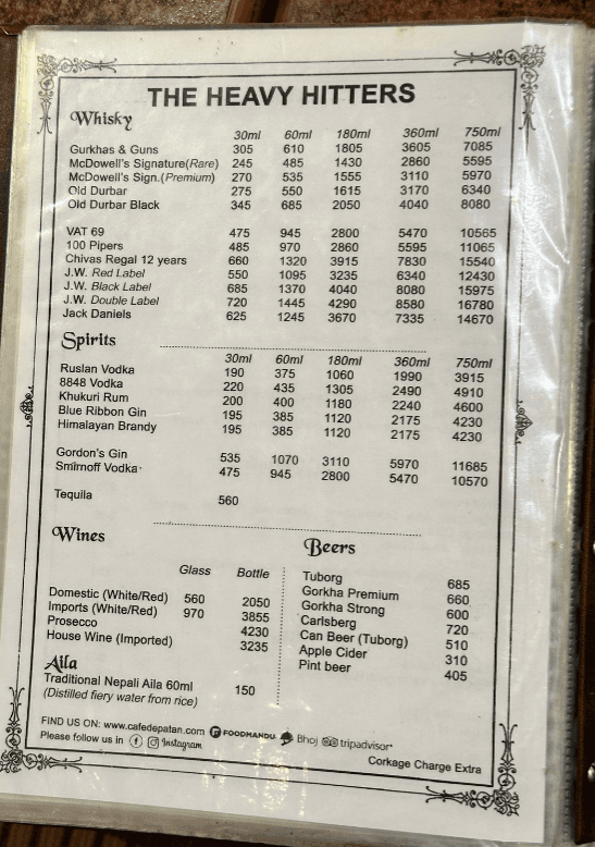 Cafe De Patan _menu_5