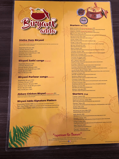 Biryani Adda menu 4