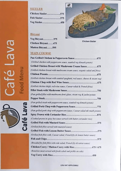 Cafe' Lava menu 4