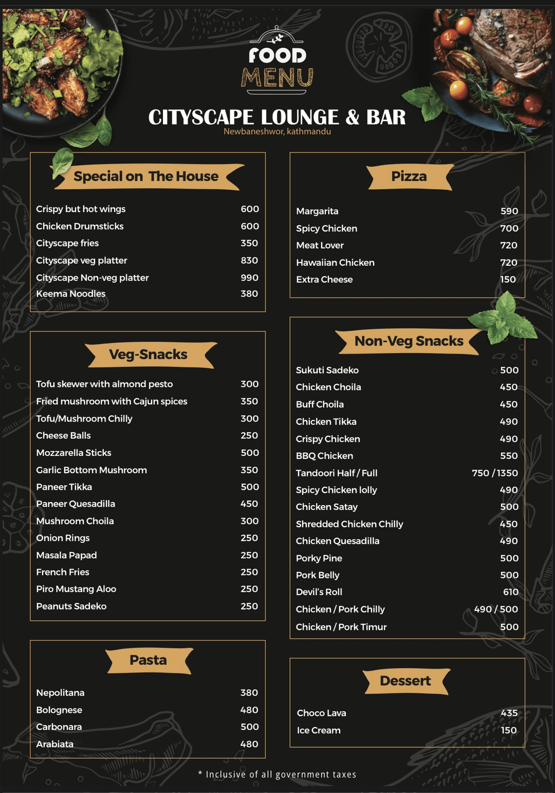 Cityscape Lounge and Bar_menu_0
