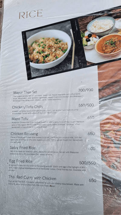 Mayur Restaurant menu 2