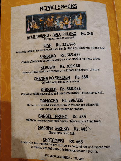 Nepali Chulo Authentic Restaurant menu 3