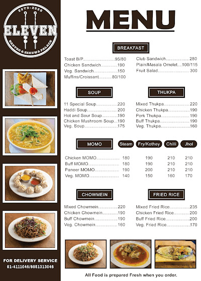 Eleven Restro & Sekuwa Palace menu 2