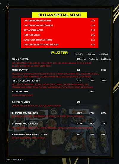 Bhojan Unlimited- The House of Maharaja Thali, Kapan, Kathmandu_menu_4