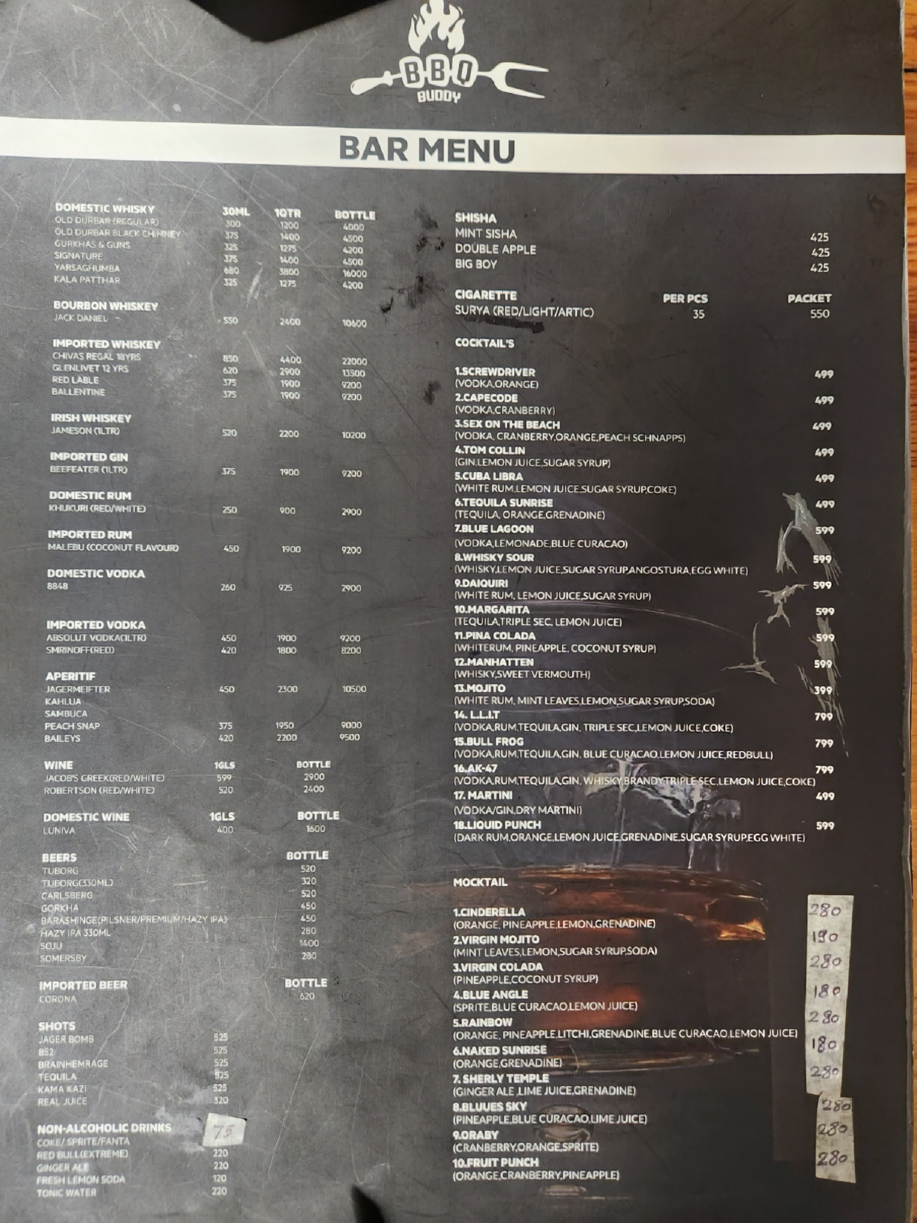 BBQ Buddy  menu 2