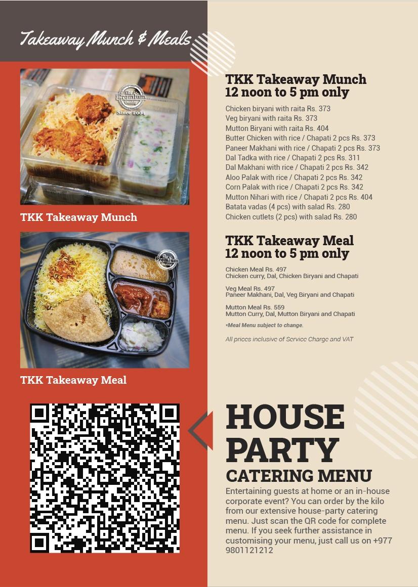Tasneem's Kings Kitchen menu 1