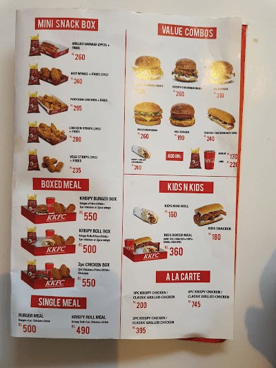 KKFC - Kumaripati menu 3