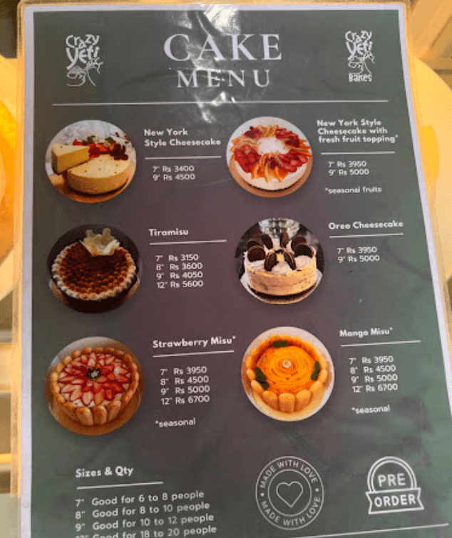 Roomali Ghar menu 1