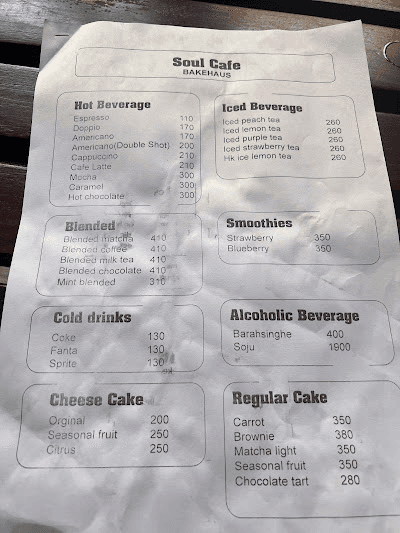 Soul Café menu 4