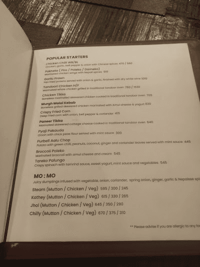 Bajeko Sekuwa - Anamnagar_menu_1