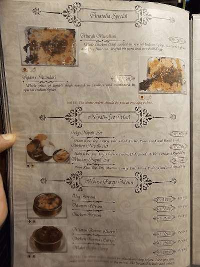 Anatolia Halal Food menu 1