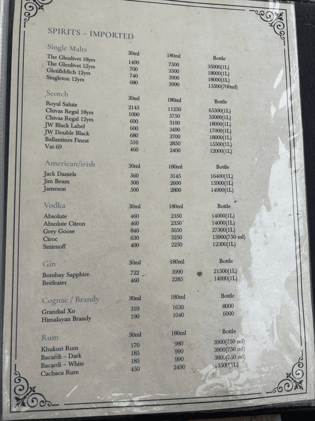 Lisara Restaurant menu 3