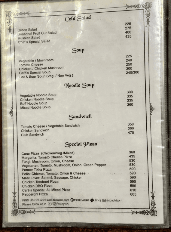Cafe De Patan _menu_3