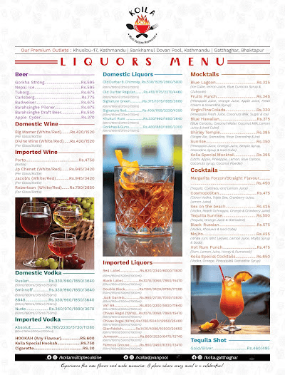Koila Multi Cuisine Restaurant- Dovan Pool_menu_3