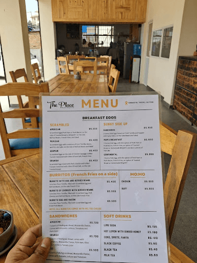 The Place Restaurant menu 2