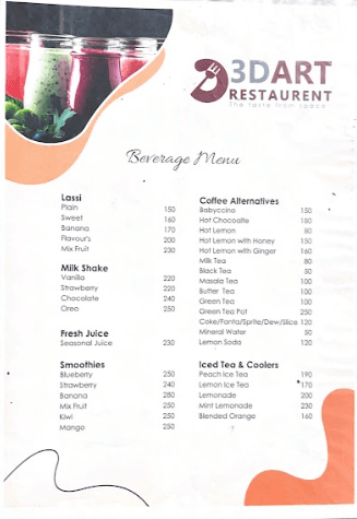 3D Art Restaurant  menu 4