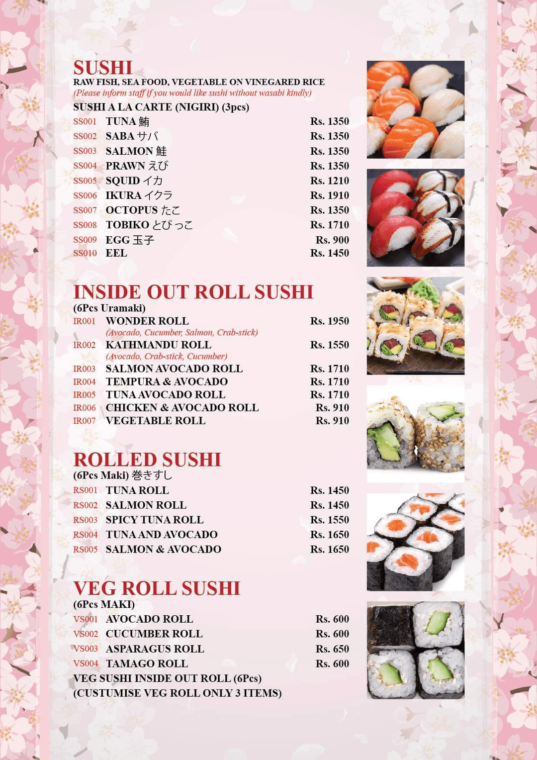 Yasumi Japanese Restaurant menu 4