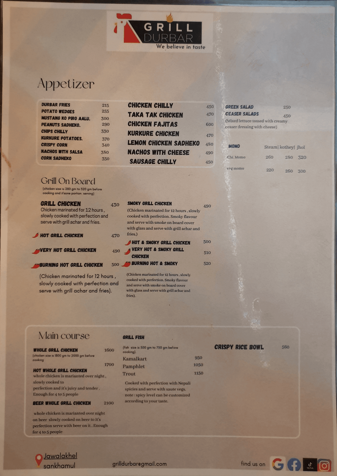 Grill Durbar Jawalakhel menu 4