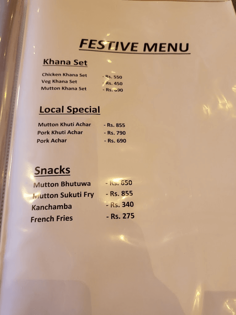 Local Thakali_menu_8