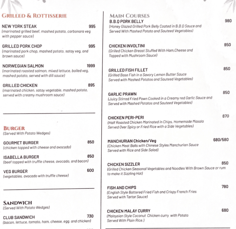 Mustang Thakali By State III menu 3