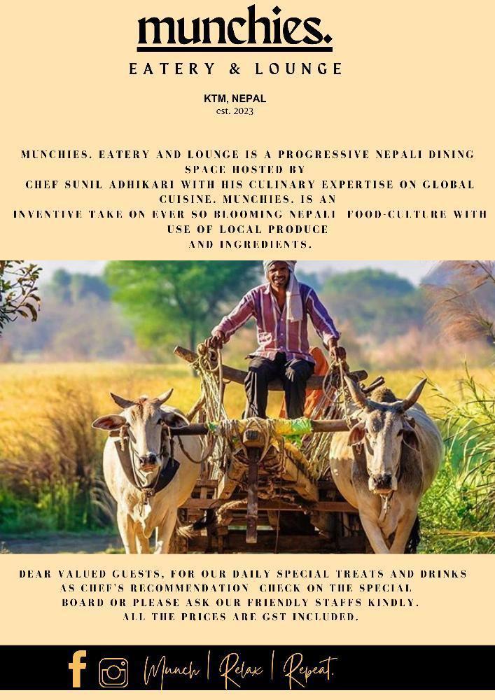 MUNCHIES EATERY AND LOUNGE menu 1