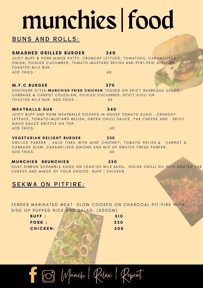 MUNCHIES EATERY AND LOUNGE menu 3