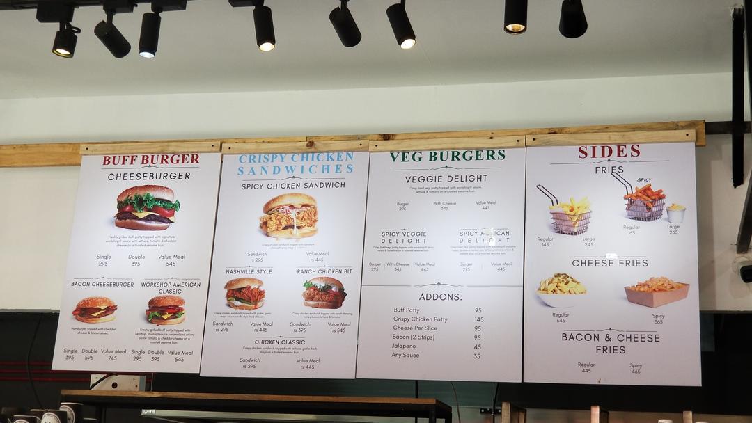 The Workshop Eatery menu 1